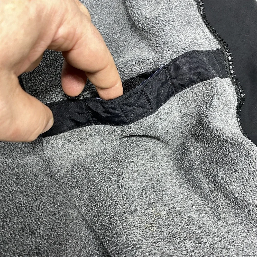 Cintas Centurylink Jacket‎ Black Fleece Lined 31 x 22 Logo Coat Zipper Pockets